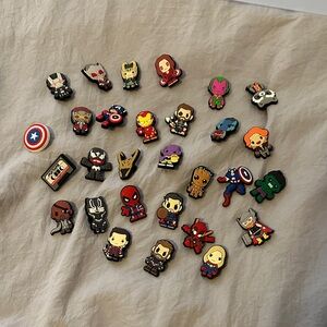 Marvel Superhero Shoe jibbets for Crocs set